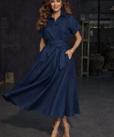 Sukienka wiskozowa midi - Polo