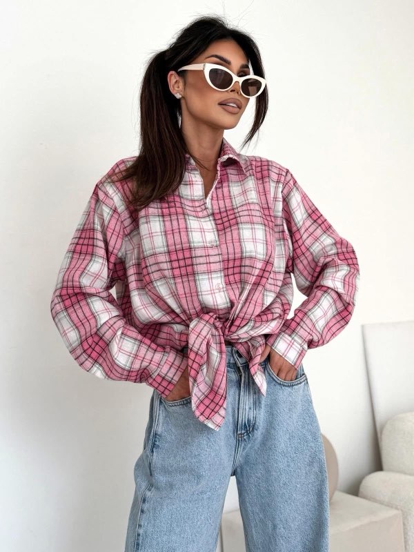 Koszula oversize w krate - Bocca