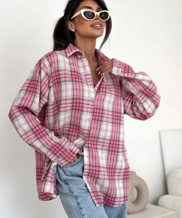 Koszula oversize w krate - Bocca