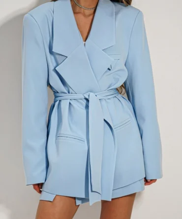 Marynarka z paskiem o kroju oversize - About You