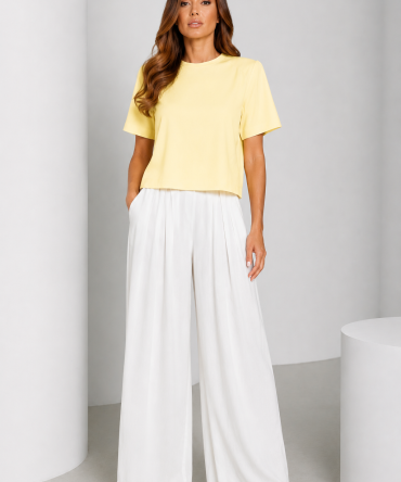 T-shirt elegancki z tencelu - Colore
