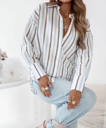 Koszula wiskozowa w stylu oversize - Samane