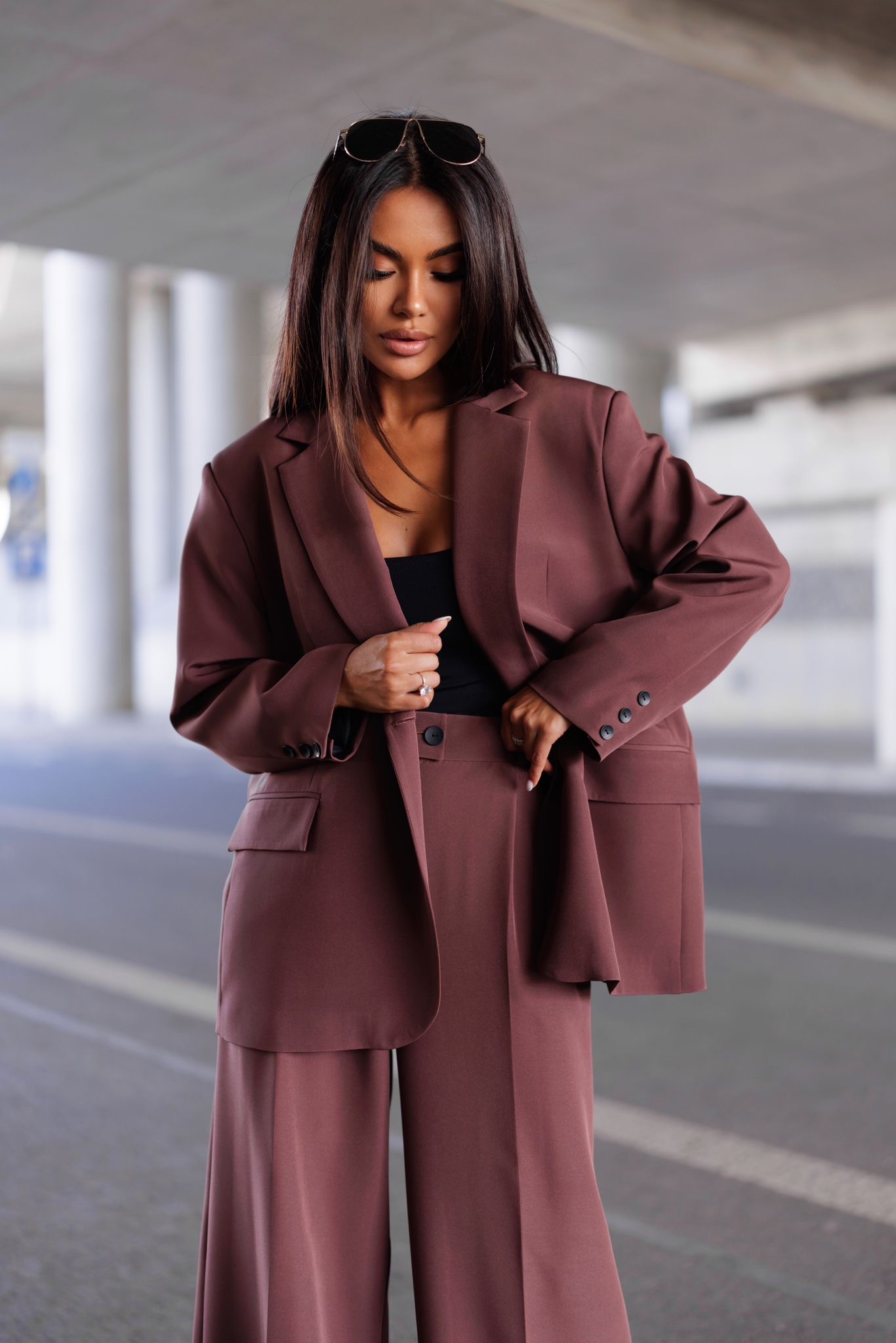 Marynarka oversize luźna - Meg - obrazek 2