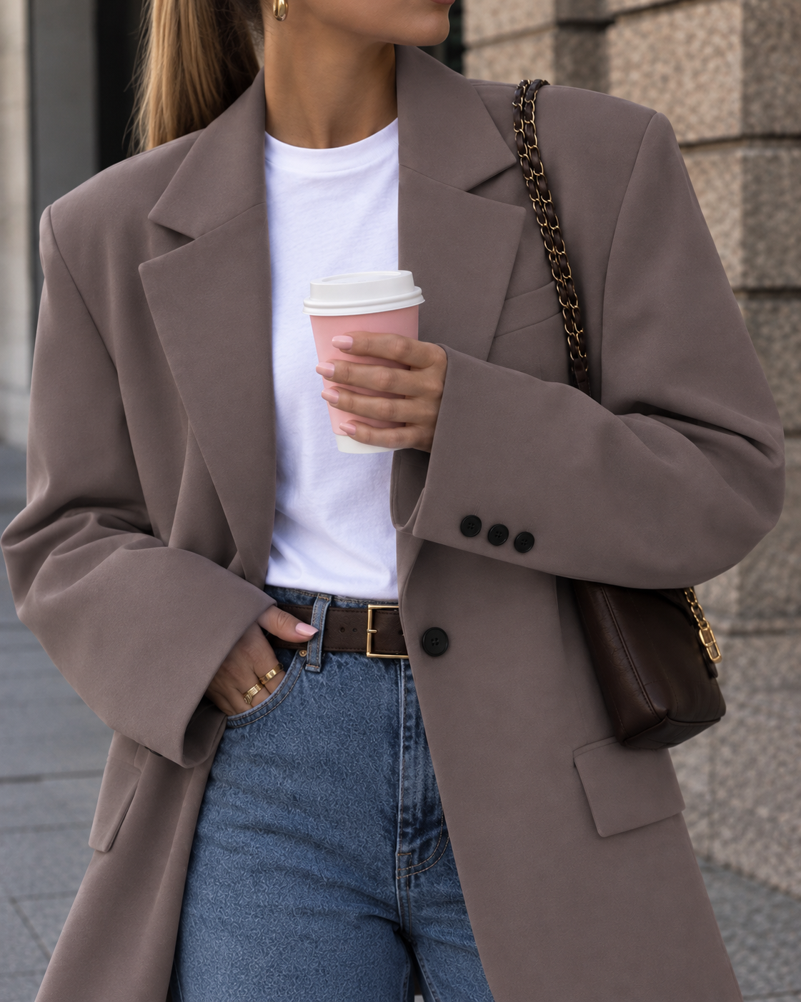 Marynarka oversize luźna - Meg - obrazek 7