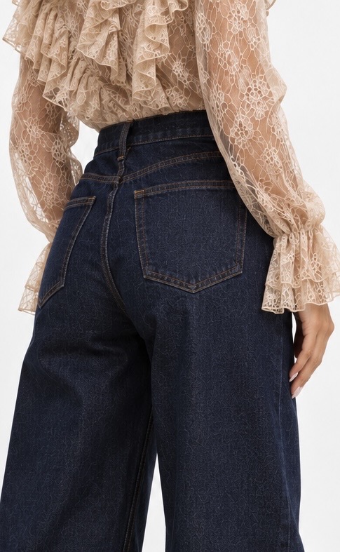 Spodnie jeansy baloon fit - Rebell - obrazek 2