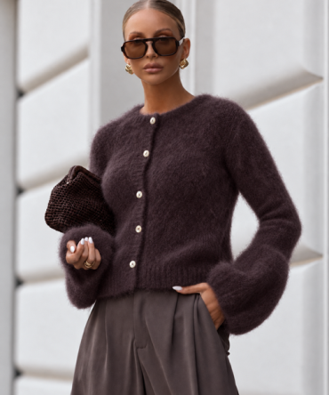 Sweter z balonowym rękawem - Gizmo